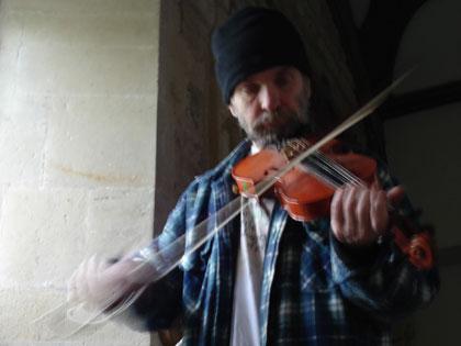 Sean O'Leary playing violin